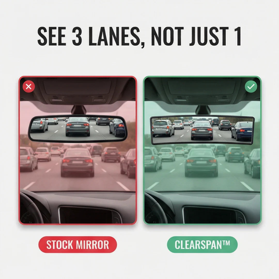 Modora™ Wide Angle Panoramic Rearview Mirror