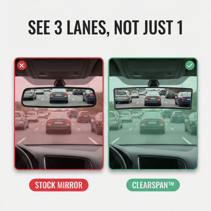 Modora™ Wide Angle Panoramic Rearview Mirror